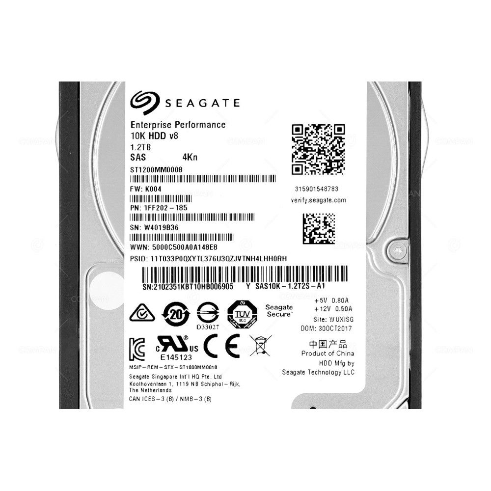 02351KBT HUAWEI HDD 1.2TB 10K SAS 12G 2.5" SFF FOR OCEANSTOR 5500 V3